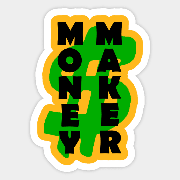 MONEY MAKER Sticker by SpassmitShirts